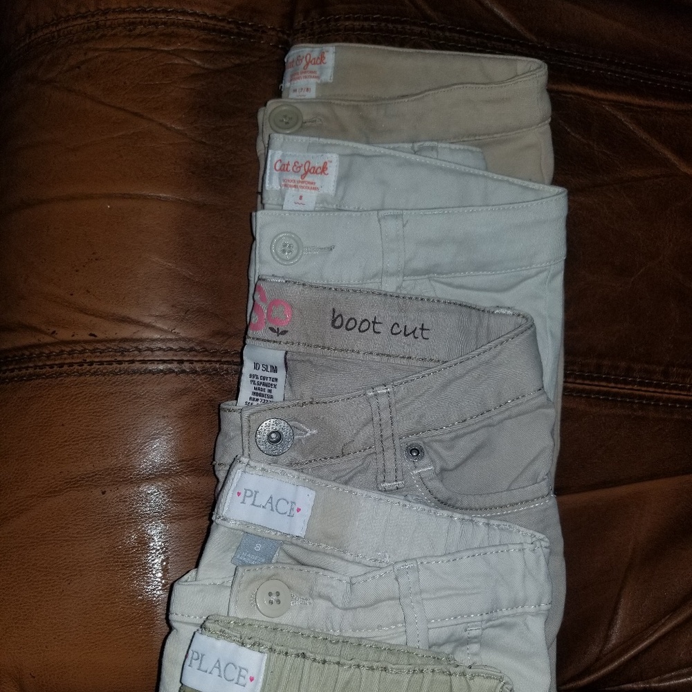 *SOLD* Khaki Pants (lot of 5 pairs)